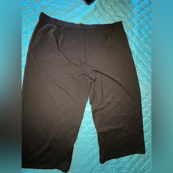 Eileen Fisher Washable Flex Ponte Wide-Leg Pants in woodland 3x NWOT lagenlook - Picture 10 of 11